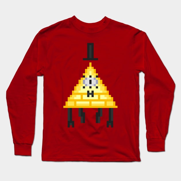 Pixel Bill Cypher Long Sleeve T-Shirt by AkumaTh